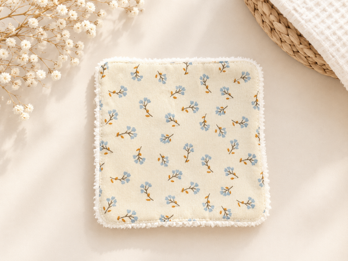 Coton Flora bleu